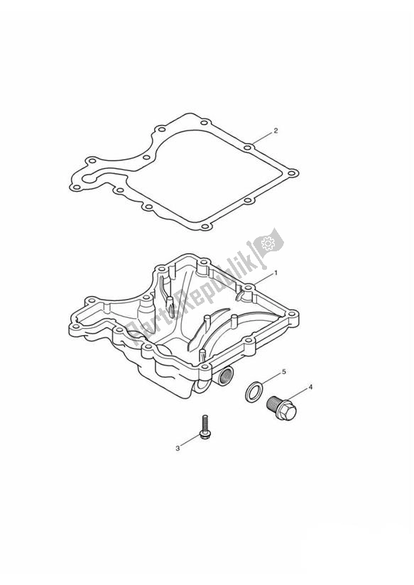 All parts for the Sump of the Triumph America Carburettor 790 2002 - 2007